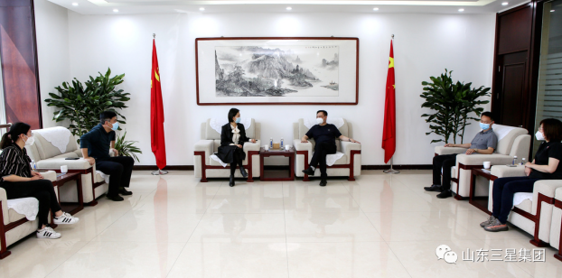 鄒平市委常委、統(tǒng)戰(zhàn)部部長(zhǎng)張欣來(lái)山東三星集團(tuán)調(diào)研