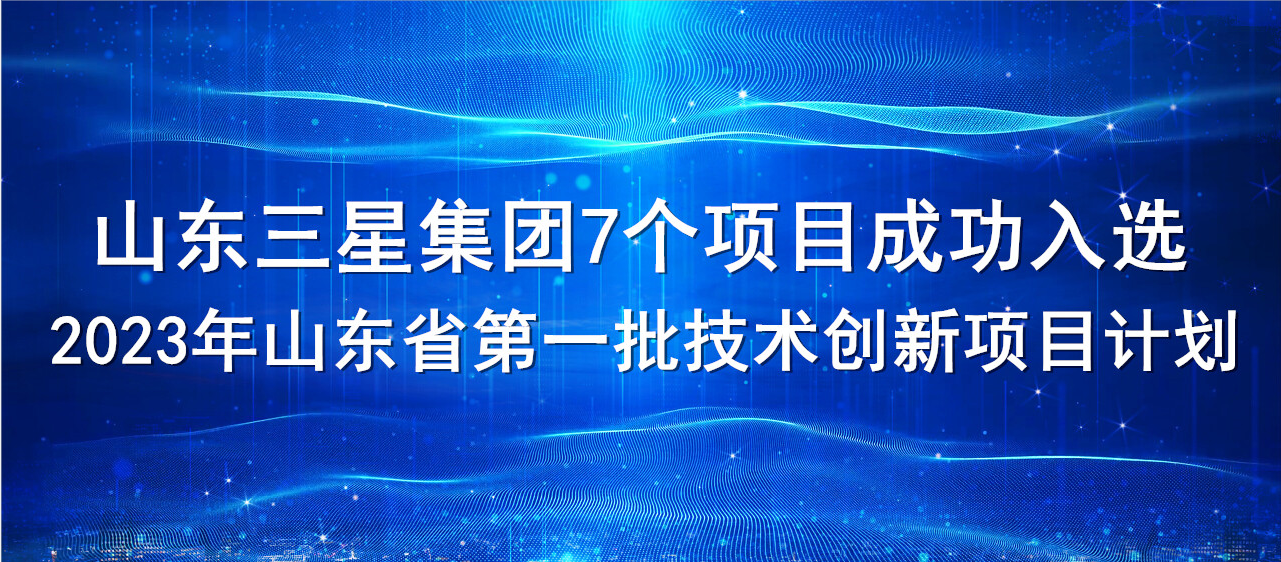 喜報(bào)！山東三星集團(tuán)7個(gè)項(xiàng)目成功入選2023年山東省第一批技術(shù)創(chuàng)新項(xiàng)目計(jì)劃
